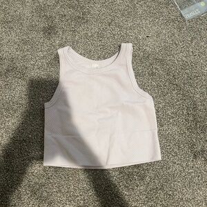 nikibi ribbed high neck lilac tank